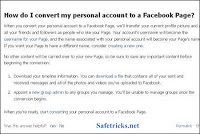 covert Facebook account